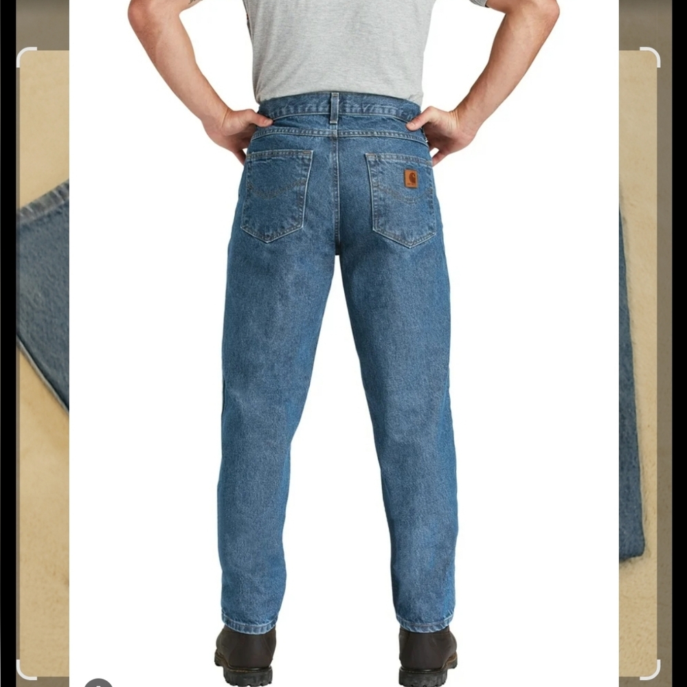 Carhartt Mens Relaxed Straight Jeans Size 42x30
